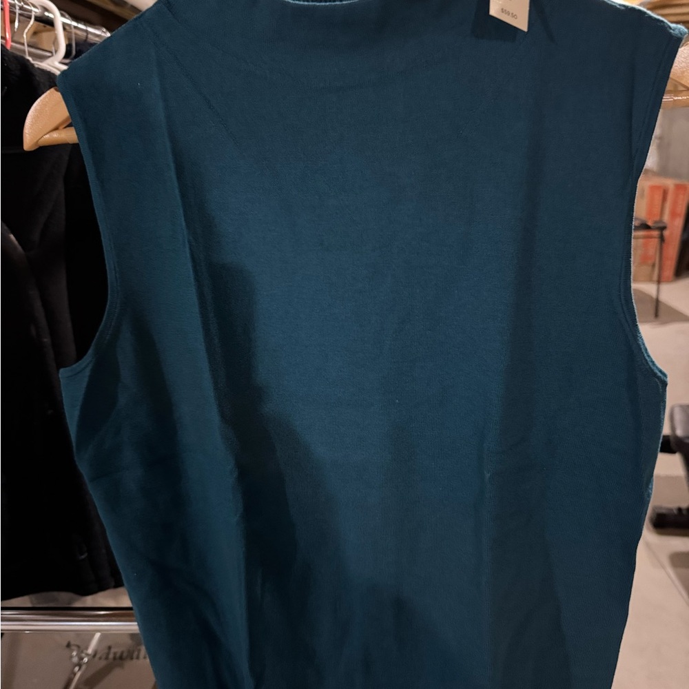 Talbots Teal Sleeveless Top